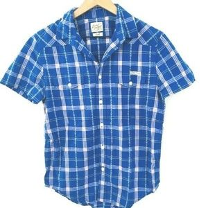 Lucky Brand Short Sleeve Western Button Up Shirt
